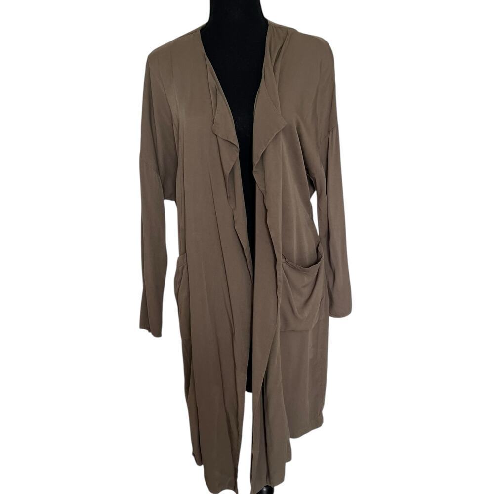 Waimea Women's Lightweight Trench Coat Olive‎ Green Size Meidum